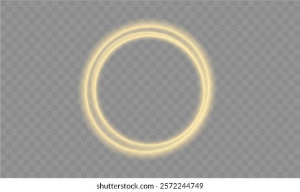 Light circle yellow swirl. Curved white line light effect. Darkening of the moon. Flash vector semicircle and spark light effect. Podium, gold radial platform.	
