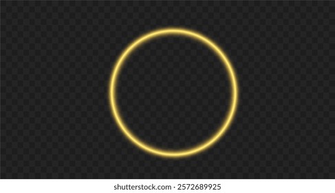 Light circle yellow swirl. Curved white line light effect. Darkening of the moon. Flash vector semicircle and spark light effect. Podium, gold radial platform.	
