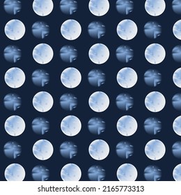 Light circles on dark. Abstract pattern.