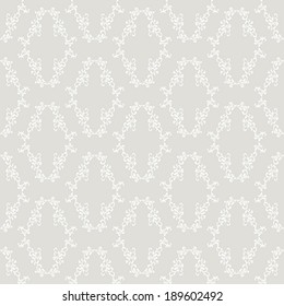 Light classic seamless pattern in retro style