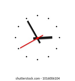 Light clock background vector illustration.