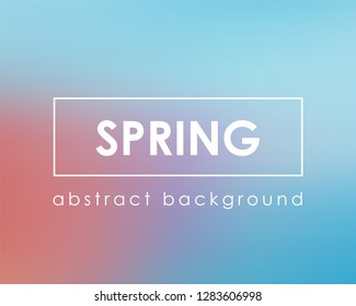Light color blue pink spring clear background. Vector illustration.