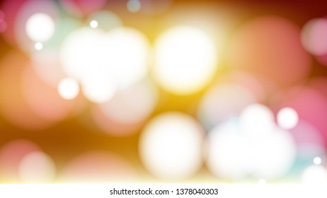 Light Color Blurred Bokeh Background