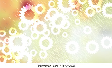 Light Color Floral Background Vector