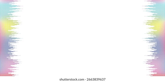 Fondo ancho grunge de puntos de semitono de gradiente de color claro