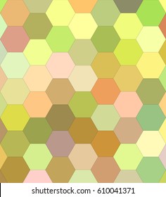 Light color hexagon mosaic vector background design