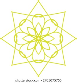 light color of mandala design