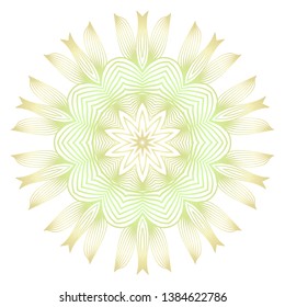Light color mandala ornamnet. Spring decoration. Vector illustration.