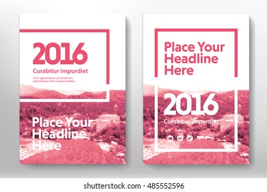 Light Color with Nature Background Business Book Cover Design Template in A4. Easy to adapt to Brochure, Annual Report, Magazine, Poster, Corporate Presentation, Portfolio, Flyer, Banner, Website.