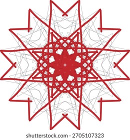 Un diseño de color rojo claro