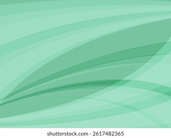 Light color wave abstract background_emerald green