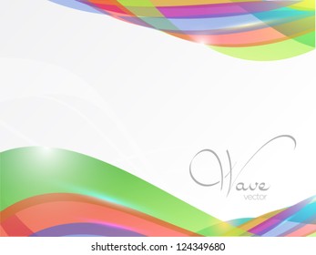 light color wave with shine