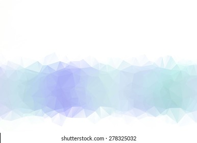 Light colored blue abstract triangle low poly , polygonal geometric background or business template vector