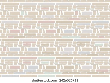 Light colored brick wallpaper, background.