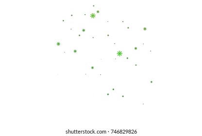 Light colored vector cover with beautiful snowflakes. Blurred decorative design in xmas style with snow. The pattern can be used for new year ad, booklets.