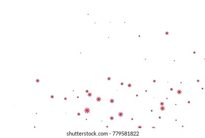 Light colored vector cover with beautiful snowflakes. Snow on blurred abstract background with gradient. The pattern can be used for year new  websites.