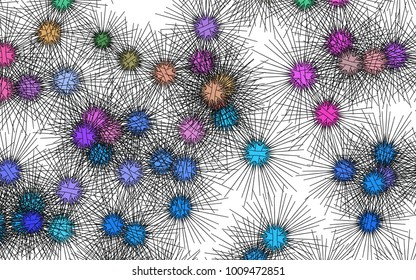 Light colored vector cover with sea urchins. Natural illustration with sea urchins on white background. The pattern can be used for wildlife ad, booklets.