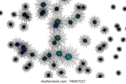 Light colored vector cover with sea urchins. Natural illustration with sea urchins on white background. Abstract design of wildlife for your ad, poster, banner.