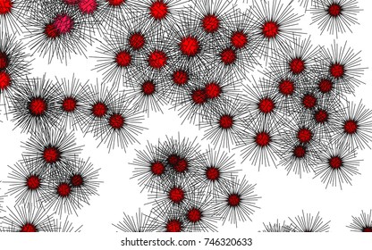Light colored vector cover with sea urchins. Decorative design in natural style with sea urchins. The pattern can be used for wildlife ad, booklets.