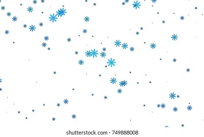 Light colored vector pattern with christmas snowflakes. Modern geometrical abstract illustration with crystals of ice. New year design for your ad, poster, banner. Light colored vector pattern with christmas snowflakes. Modern geometrical abstract illustration with crystals of ice. New year design for your ad, poster, banner.