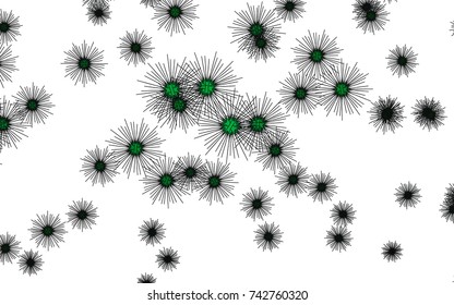 Light colored vector texture with sea urchins. Modern geometrical abstract illustration with sea urchins. The pattern can be used for marine leaflets.
