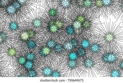 Light colored vector texture with sea urchins. Natural illustration with sea urchins on white background. The template can be used in natural magazines.