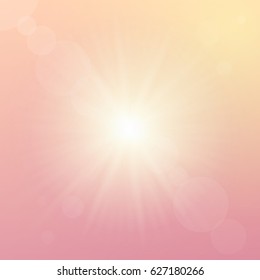 Light colorful background with beautiful holidays lights. Vector illustration.