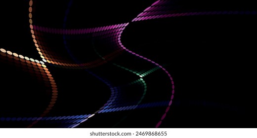 Light colorful, Green vector red banner with set of circles, dots. Donuts Background. Creative Design Template. Technological halftone illustration.