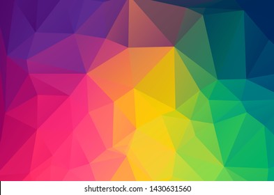 Light colorful Low poly crystal background. Polygon design pattern. Low poly vector illustration, low polygon background.