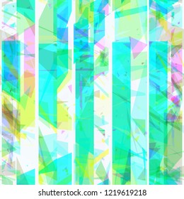 Light colorful seamless texture from stripes and triangles. Abstract vector background for web page, banners backdrop, fabric, home decor, wrapping