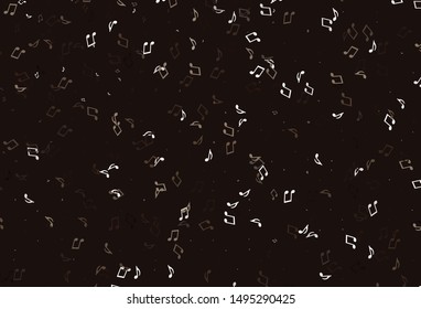 Light colorful vector background with music symbols. Modern abstract illustration with melody keys. Pattern for school ad, booklets.