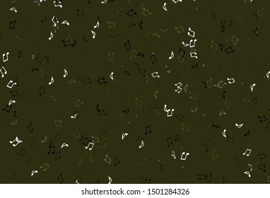Light colorful vector background with music symbols. Isolated colorful music keys on abstract background. Pattern for festival leaflets.