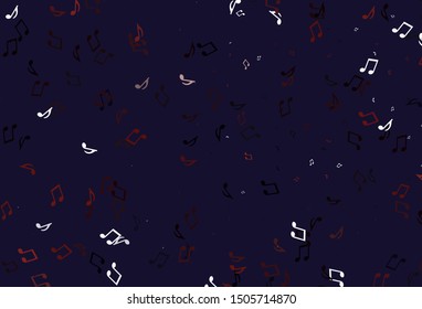 Light colorful vector background with music symbols. Modern abstract illustration with melody keys. Template for fasion magazines.