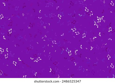 Light colorful vector background with music symbols. Abstract illustration with colorful symbols of melody. Modern design for wallpapers.