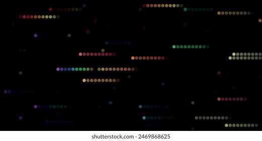Light colorful vector modern geometrical circle abstract background. Dotted texture template. Geometric pattern in halftone style with gradient.