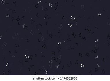 Light colorful vector pattern with music elements. Abstract illustration with colorful symbols of melody. Pattern for websites of musitians.