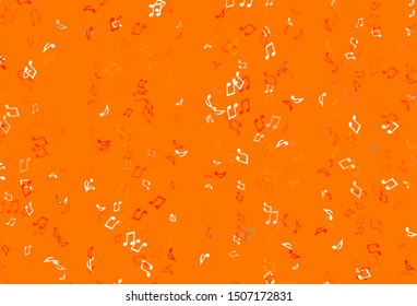 Light colorful vector pattern with music elements. Abstract illustration with colorful symbols of melody. Pattern for festival leaflets.
