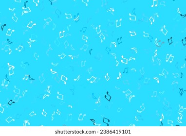 Light colorful vector pattern with music elements. Modern abstract illustration with melody keys. Template for fasion magazines.