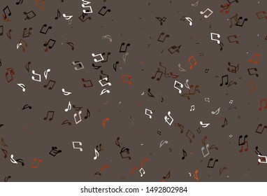 Light colorful vector template with musical symbols. Modern abstract illustration with melody keys. Pattern for festival leaflets.