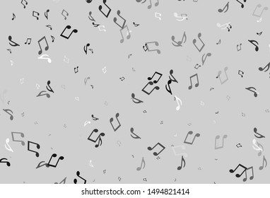 Light colorful vector template with musical symbols. Abstract illustration with colorful symbols of melody. Pattern for festival leaflets.