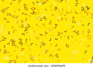 Light colorful vector template with musical symbols. Abstract illustration with colorful symbols of melody. Modern design for wallpapers.