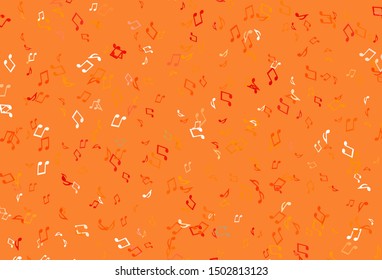 Light colorful vector template with musical symbols. Modern abstract illustration with melody keys. Pattern for websites of musitians.