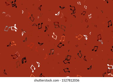 Light colorful vector template with musical symbols. Abstract illustration with colorful symbols of melody. Modern design for wallpapers.