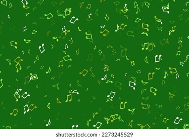 Light colorful vector template with musical symbols. Abstract illustration with colorful symbols of melody. Modern design for wallpapers.