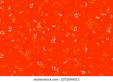 Light colorful vector template with musical symbols. Modern abstract illustration with melody keys. Pattern for school ad, booklets.