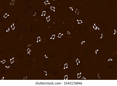 Light colorful vector texture with musical notes. Isolated colorful music keys on abstract background. Modern design for wallpapers.