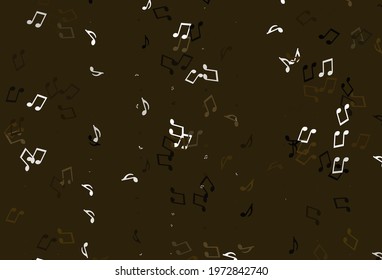 Light colorful vector texture with musical notes. Abstract illustration with colorful symbols of melody. Template for fasion magazines.