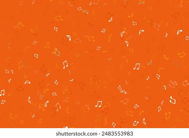 Light colorful vector texture with musical notes. Abstract illustration with colorful symbols of melody. Pattern for websites of musitians.