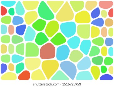 Light colorful voronoi pattern. Vector bright color background image