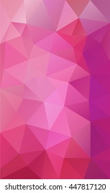Light colors vector abstract pink background. Geometric pink pattern for background. Abstract pink abstract background for web design. Vector illustration of pink background in polygonal style. Pink 